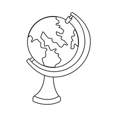 school globe map atlas study element