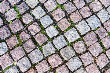 Granite tiles road texture