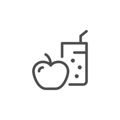 Diet line icon