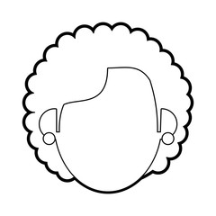 woman head vector illustration