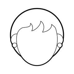 woman head vector illustration