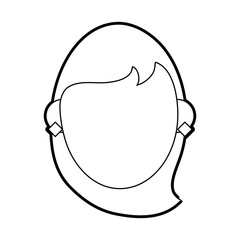 woman head vector illustration