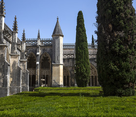 Fototapeta na wymiar Batalha monastery, in Batahla, Portugal