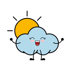 cloud and sun icon