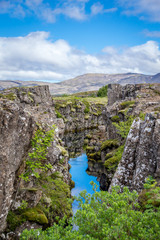 Fototapeta na wymiar Landscape in Thingvellir Iceland
