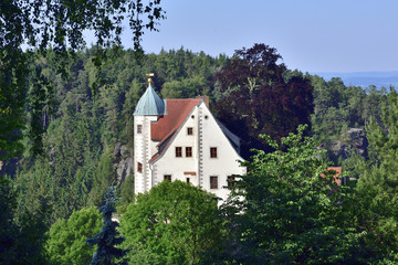 Fototapeta na wymiar Burg Hohnstein in der Sächsischen Schweiz