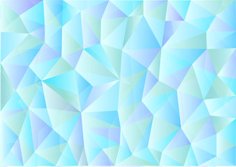 Obraz premium Blue background in style Low Poly, geometric background, vector illustration