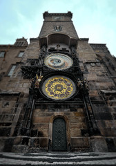 Prague old town square and Astronomical Clock Tower, Prague, Czech Republic