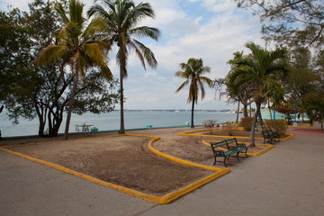 Fototapeta premium Public park in Cienfuegoes ,Cuba