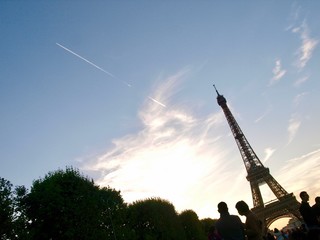 Eiffel Tower in Bastille Day/Champs de Mars,Paris