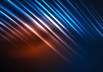 Glowing futuristic lines