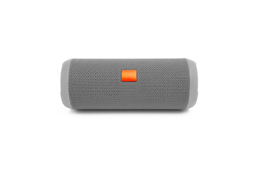 Bluetooth portable speaker on white