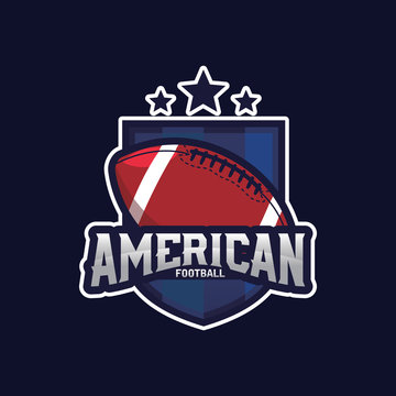 American Football Sport Logo Emblem, Logo Template Designs