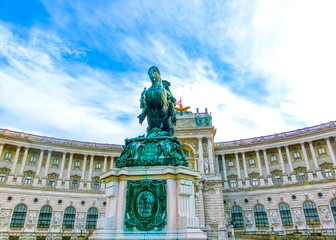 Fototapeta na wymiar Vienna Hofburg Imperial Palace at day, Austria