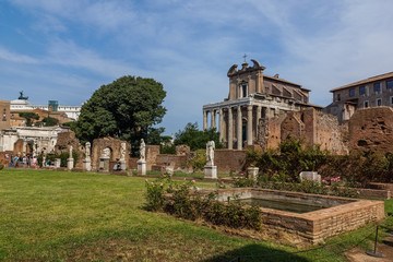 Fototapeta premium Ruiny Forum Romanum w Rzymie, Włochy