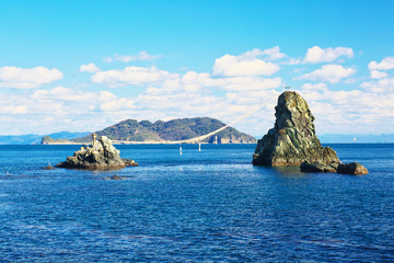 View of Bisyago Iwa at Saganoseki, Oita, Japan