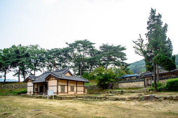 Asan, South Korea -  Maengssi Haengdan House in Asan City, Chungcheongnam-do.