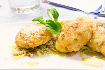 Canederli with vegetables