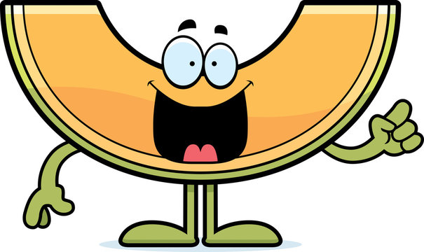 recommend clip art: Cartoon Cantaloupe Idea