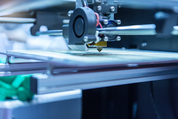 Fototapeta premium Three dimensional printing machine,3D printer.