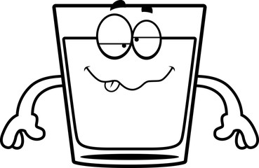 Drunk Cartoon Shot Glass