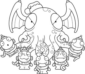 Cartoon Christmas Monsters