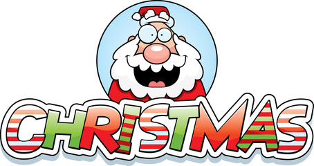 Cartoon Santa Christmas Graphic