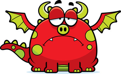 Sad Cartoon Dragon