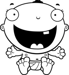 Cartoon Baby Boy Happy