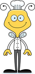 Cartoon Smiling Chef Bee