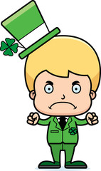 Cartoon Angry Irish Boy