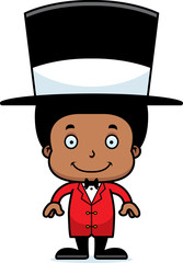 Cartoon Smiling Ringmaster Boy
