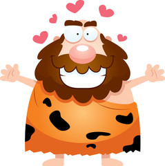 Cartoon Caveman Hug