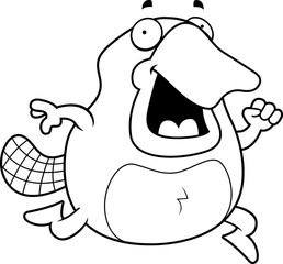 Cartoon Platypus Running