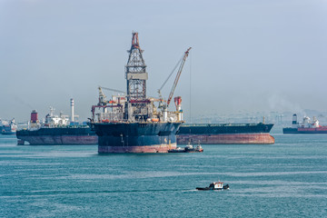 Naklejka premium Offshore Drilling rig