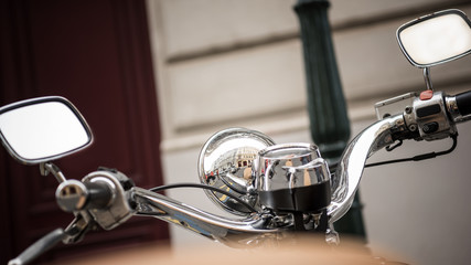 Obraz premium Motorrad in Prag