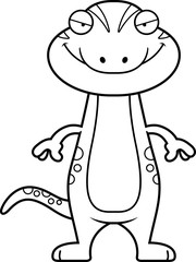 Sly Cartoon Gecko
