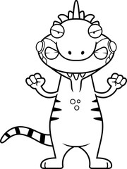 Angry Cartoon Iguana