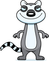 Sly Cartoon Lemur