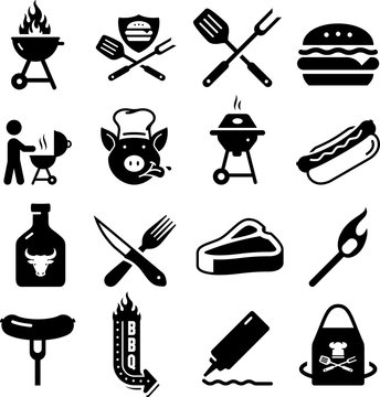 Barbecue Icons - Black Series