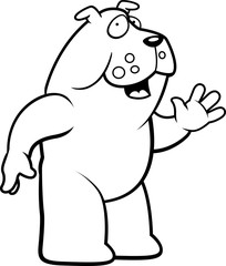 Bulldog Waving
