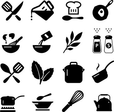 Cooking Icons - Black Series