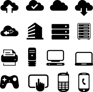 Cloud Icons - Black Series