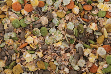 A Dried Food Mix for Small Pet Animals.