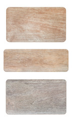 Old Wood plank isolated on white background
