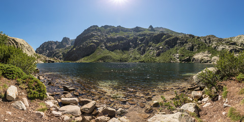 Lac de Melo above Restonica valley in Corsica
