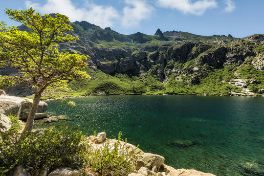 Lac de Melo above Restonica valley in Corsica