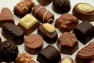 Different sorts of chocolates