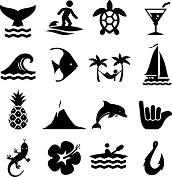 Hawaiian Icons - Black Series