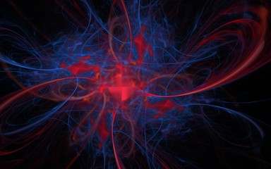 Digitally generated image made of colorful fractal